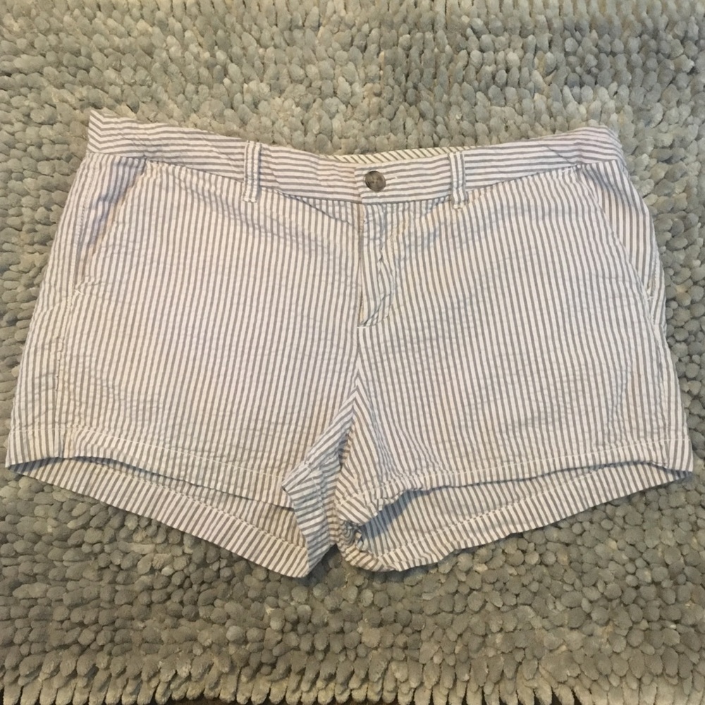 100% cotton seersucker style short